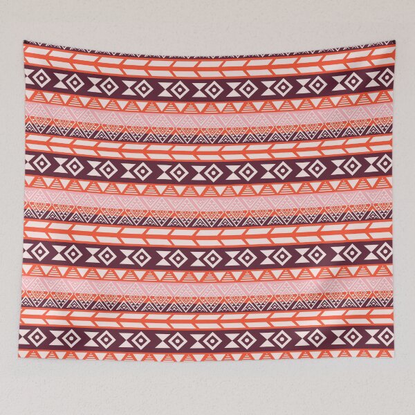 Item preview, Red Colorful Aztec, Mexican, Ukrainian watercolor flat design. iPhone or Samsung Phone Case Cover designed and sold by RoManSmArt.