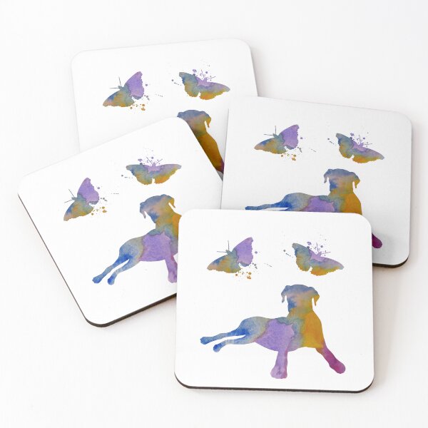 Item preview, Doberman, Dog Butterfly Art, Dogs And Butterflies designed and sold by BittenByErmines.