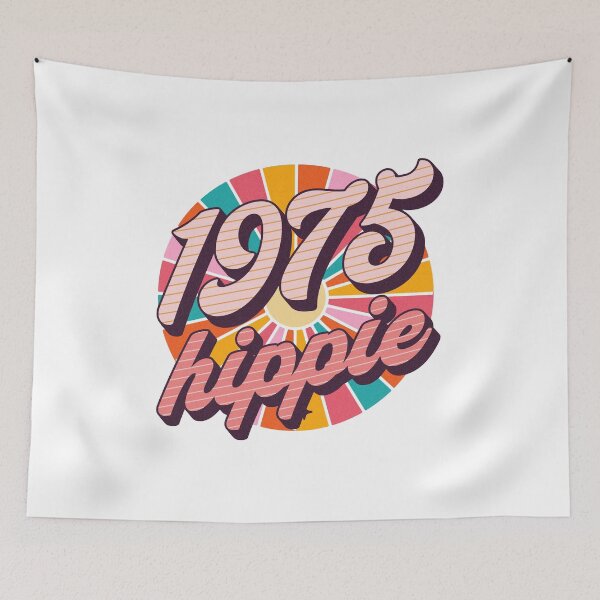 Item preview, 1975 Hippie - Since 1975 - Christmas Gift For Old Hippies Born In 1975 designed and sold by AlanPhotoArt.