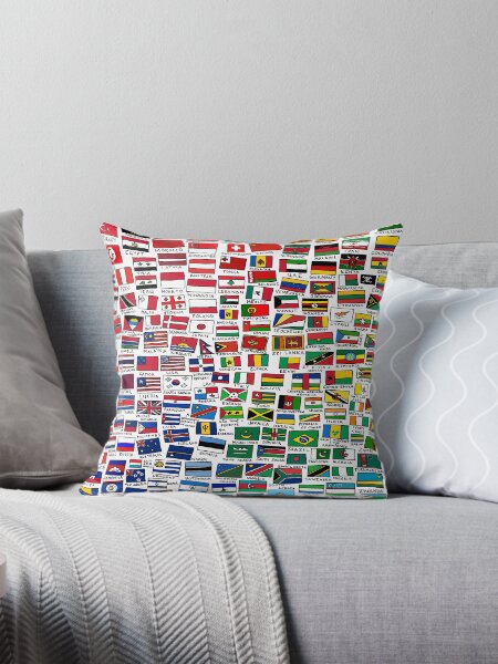 Peru Flag Allover Print Rectangular Pillow main image 1
