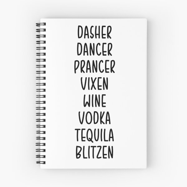 Item preview, Dasher Dancer Prancer Vixen Wine Vodka Tequila Blitzen Funny Christmas  designed and sold by Loveart60.
