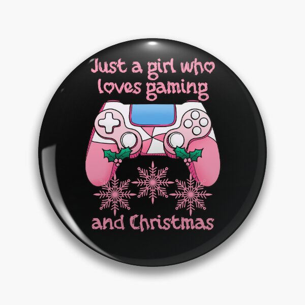 Item preview, Just A Girl Who Loves Gaming And Christmas designed and sold by RockBeeDesigns.