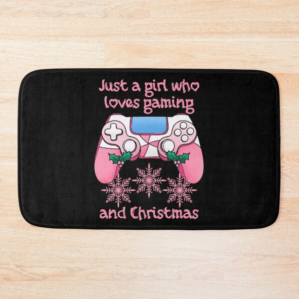 Item preview, Just A Girl Who Loves Gaming And Christmas designed and sold by RockBeeDesigns.