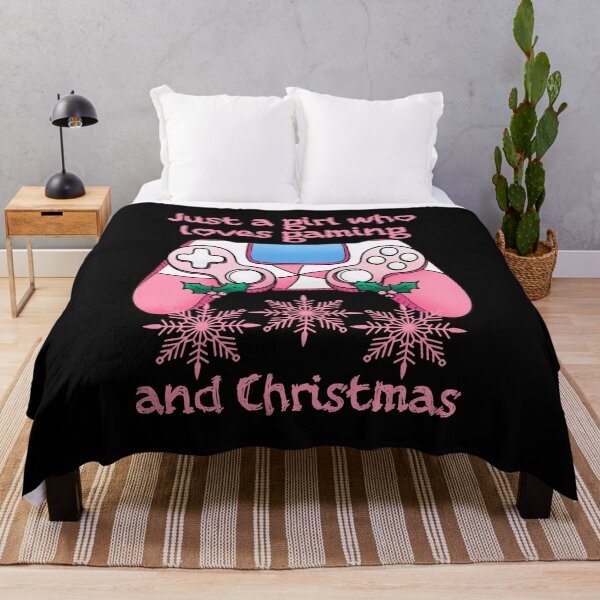 Item preview, Just A Girl Who Loves Gaming And Christmas designed and sold by RockBeeDesigns.