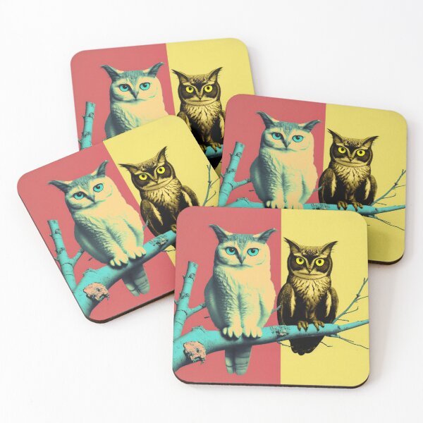 Item preview, A Cat And An Owl designed and sold by TheBaconStudio.