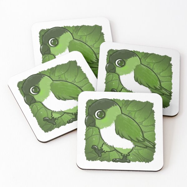Item preview, Caique Parrot Roaming a Green Leafy Forest designed and sold by Penzilla.