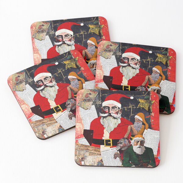 Artikelvorschau, SANTA PAPIER COLLAGE Midjourney AI Artwork entworfen und verkauft von davidjulie.