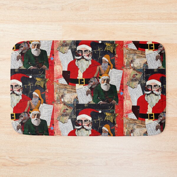 Item preview, SANTA PAPER COLLAGE Midjourney AI Artwork designed and sold by davidjulie.