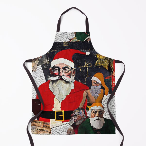 Artikelvorschau, SANTA PAPIER COLLAGE Midjourney AI Artwork entworfen und verkauft von davidjulie.
