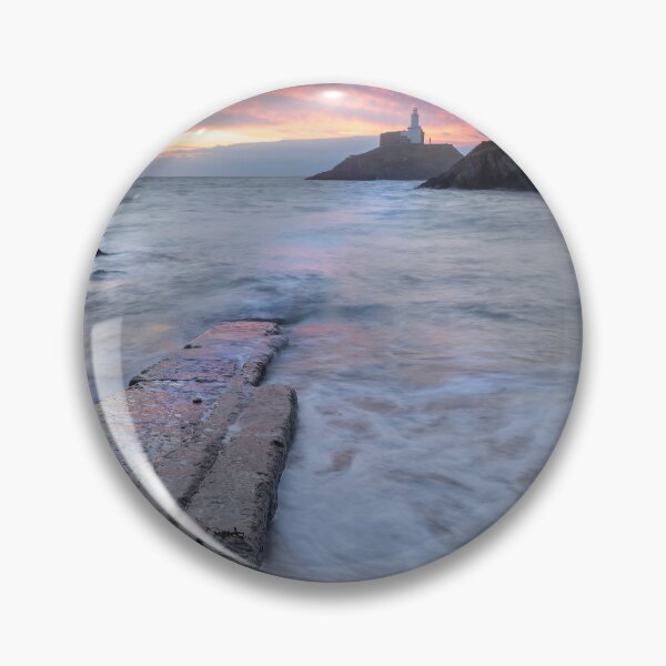 Item preview, Sunrise over Mumbles lighthouse designed and sold by Leighton Collins.