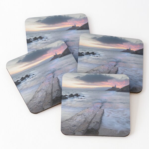 Item preview, Sunrise over Mumbles lighthouse designed and sold by Leighton Collins.