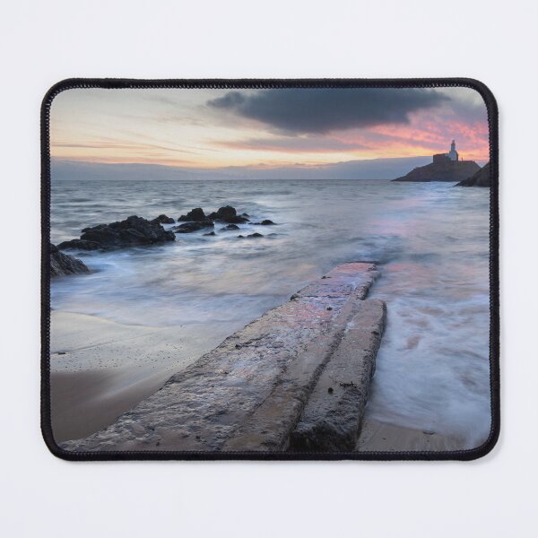 Item preview, Sunrise over Mumbles lighthouse designed and sold by Leighton Collins.