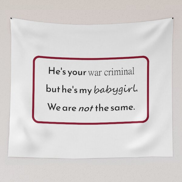Item preview, Red 'War Criminal / Babygirl' designed and sold by Forest-Bird.