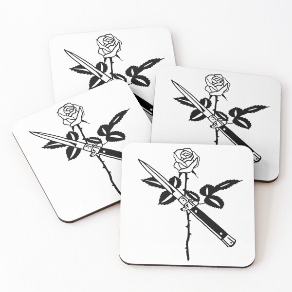 Item preview, Copy of Black and White Butterfly Knife Tattoo designed and sold by Cesar Caligula.