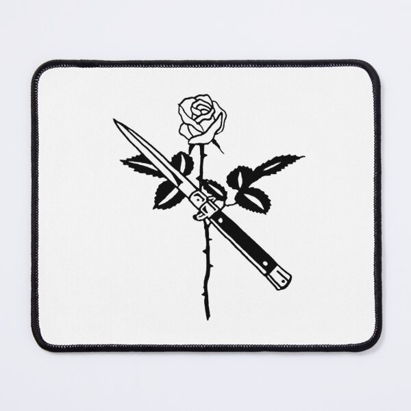 Item preview, Copy of Black and White Butterfly Knife Tattoo designed and sold by Cesar Caligula.
