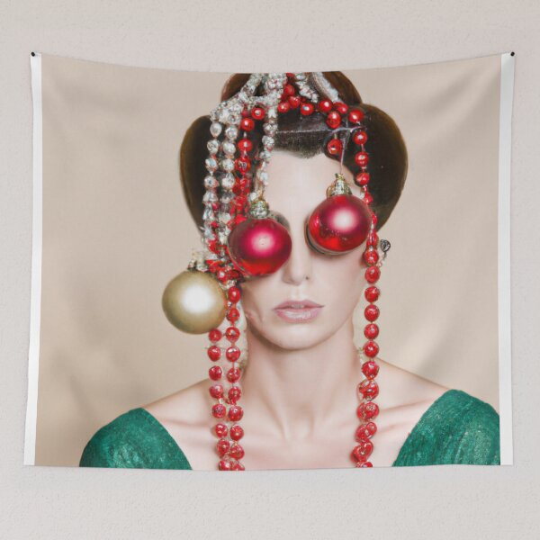 Item preview, Ai Art, Ai Print, Painting Altered Art, Fashion Portrait Painting, Ai Christmas, Art by Ai ,Gift designed and sold by RadRococo.