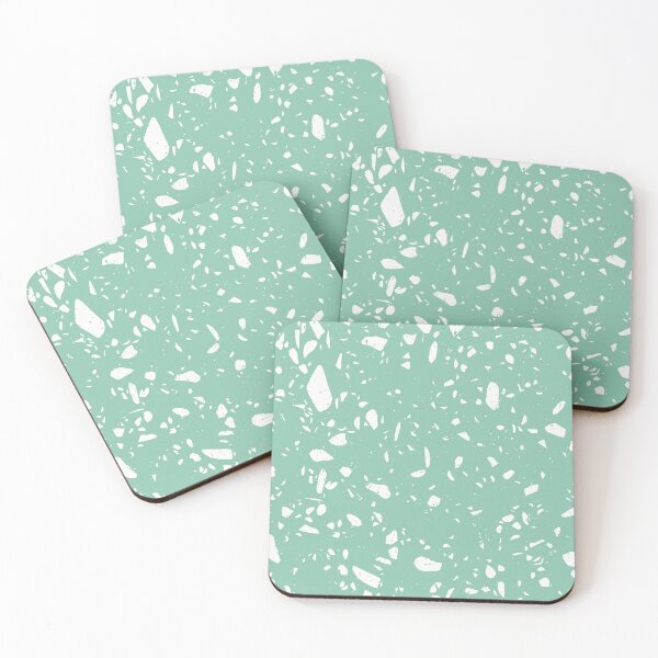 Item preview, Mint Green and White Terrazzo Pattern designed and sold by thesnowwhyte.