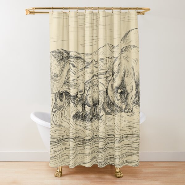 Classic Dinosaurs Shower Curtain