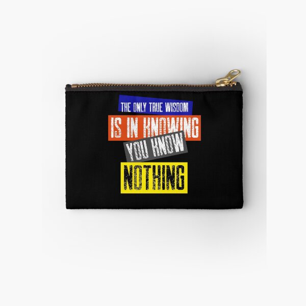Item preview, The Only True Wisdom is In Knowing You Know Nothing - Inspirational Quotes designed and sold by theredsharp.