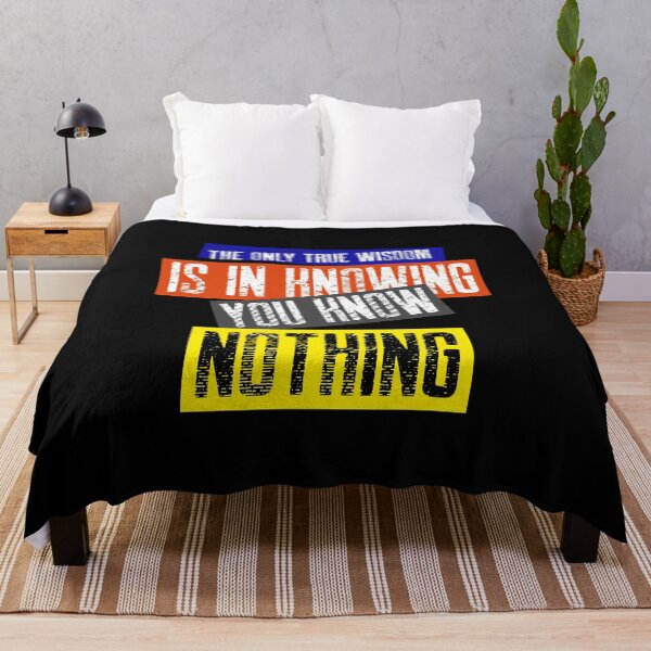 Item preview, The Only True Wisdom is In Knowing You Know Nothing - Inspirational Quotes designed and sold by theredsharp.