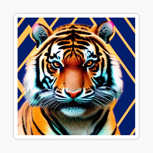 Imagine If Strange Tiger Sticker