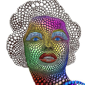 Artwork thumbnail, Marilyn Monroe Dot Art 1 by Vk91art