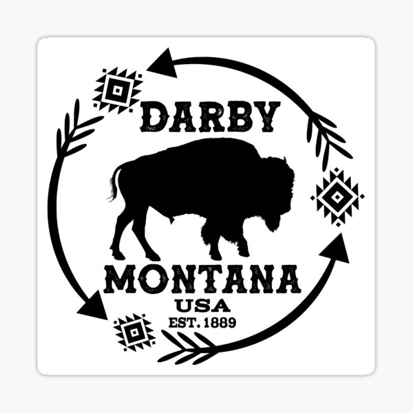 Item preview, Darby, Montana - USA  - With Buffalo designed and sold by handsoftime2020.