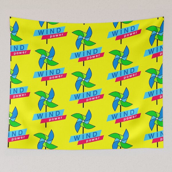 Item preview, Wind Power (flags) original design designed and sold by pop-and-bee.