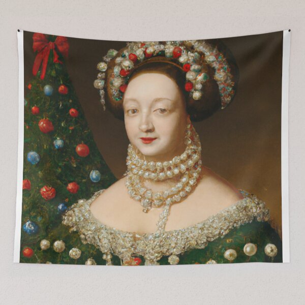 Item preview, Ai Art, Ai Print, Painting Altered Art, Fashion Portrait Painting, Ai Christmas, Art by Ai ,Gift designed and sold by RadRococo.