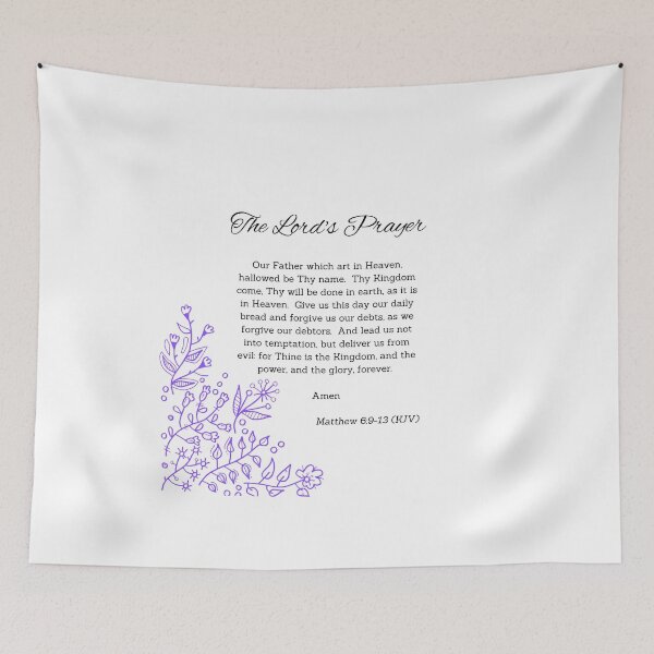 Item preview, The Lords Prayer Bible Verse Christian Art designed and sold by Tammy Marie Russell.