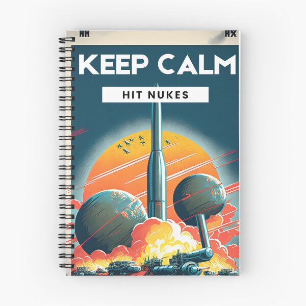 Artikelvorschau, Kunstwerk von Keep Calm and Hit Nukes Colorful Sticker entworfen und verkauft von TheCreativeFab.