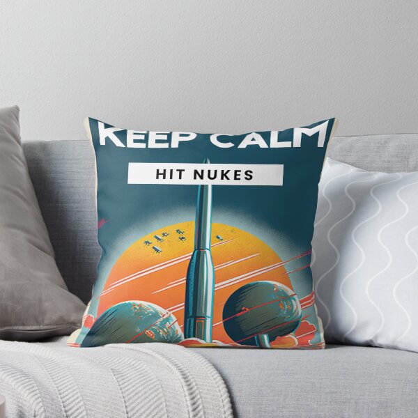 Item preview, Artwork of Keep Calm and Hit Nukes Colorful Sticker  designed and sold by TheCreativeFab.