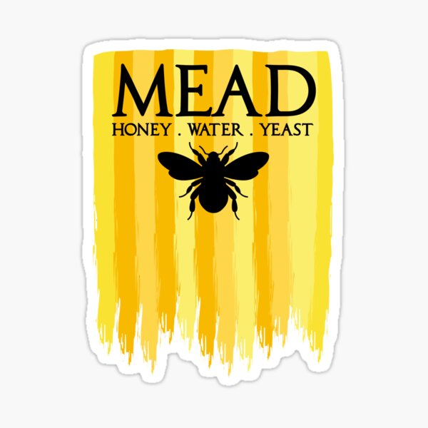 "Mead Maker Home Brew Making Mead Honey Bee" Sticker for Sale by