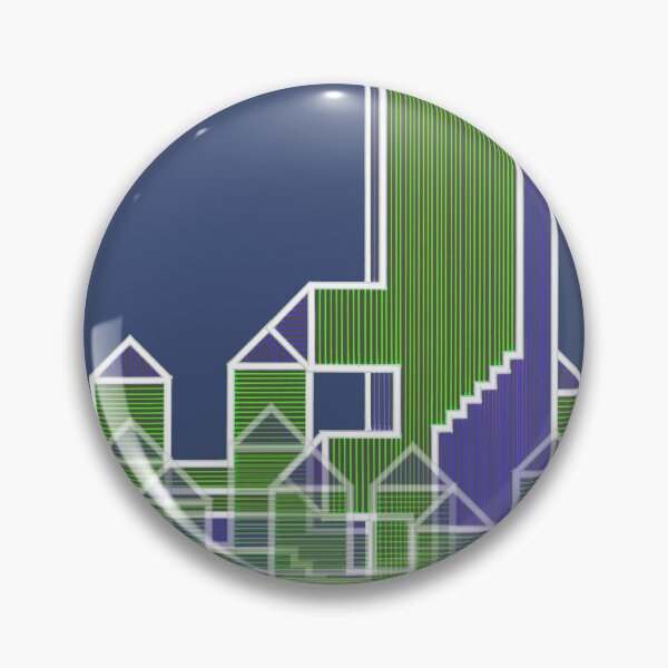 Item preview, LinesHousesStairs on Deep Blue - Horizontal Vertical Multiplied "Architectural Drawings" designed and sold by Istvan Ocztos.