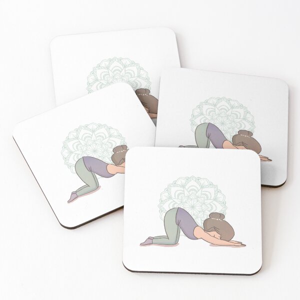 Item preview, Cute Yoga Girl - Puppy Pose designed and sold by Rita Cuppari.