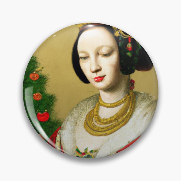 Artikelvorschau, Ai Art, Ai Print, Painting Altered Art, Fashion Portrait Painting, Ai Christmas, Art by Ai ,Gift entworfen und verkauft von RadRococo.