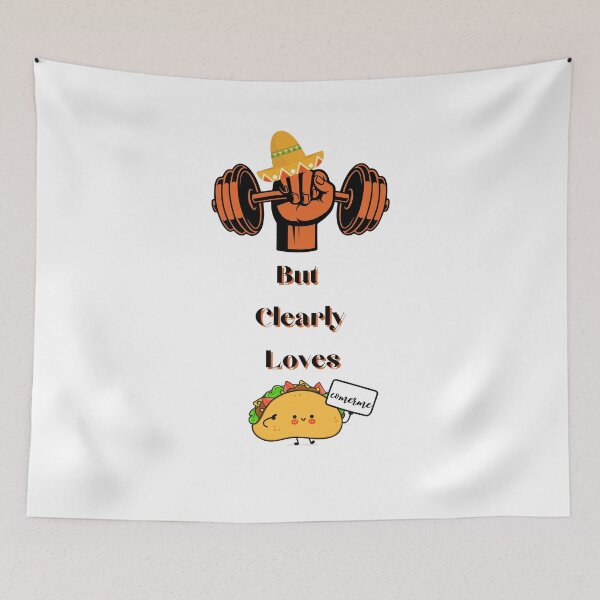 Item preview, workout but clearly loves tacos t-shirt classic  designed and sold by chaousari98 ⭐️⭐️⭐️⭐️⭐️.