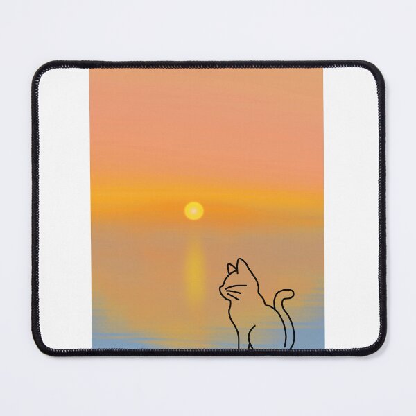 Item preview, cat and lovely sunset !! designed and sold by DijaOutlet.