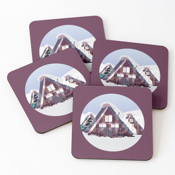 Item preview, Shirakawa-go Japan Snowy Winter Village designed and sold by JapanZukiStore.