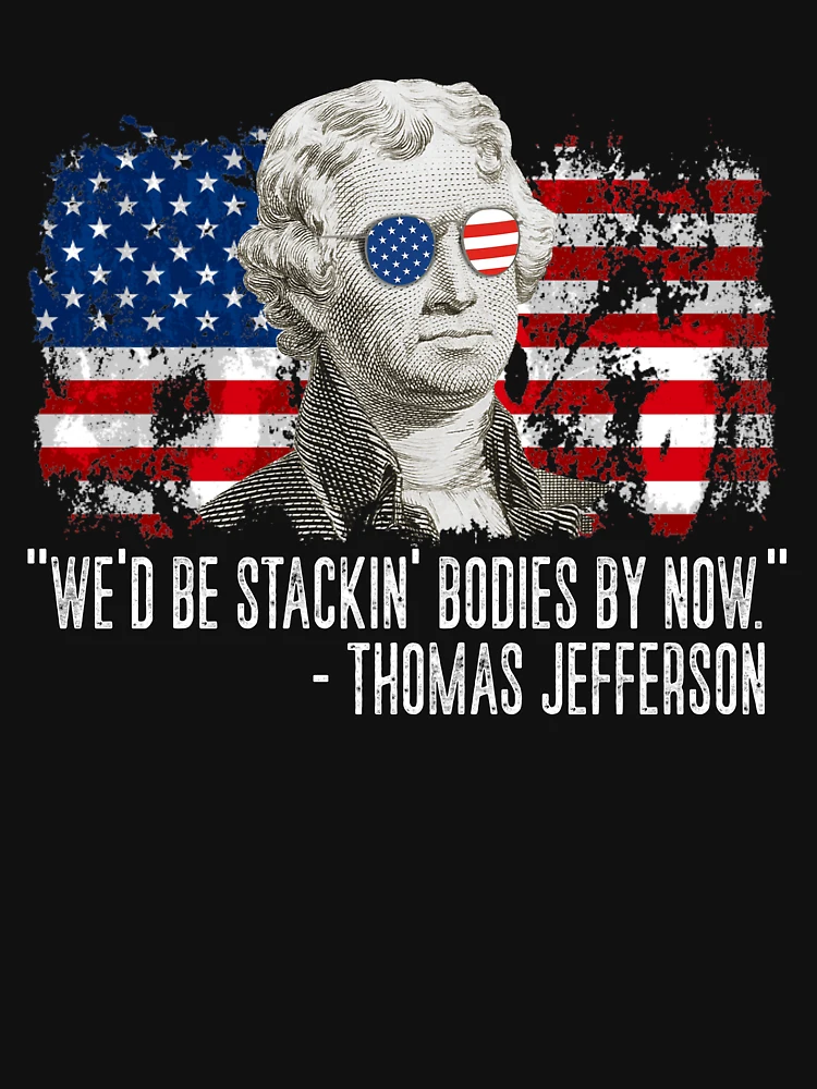 Thumbnail 6 von 6, Premium Oversized Pullover, We'd Be Stackin' Bodies By Now Revolution Thomas Jefferson Gear designt und verkauft von DynamicDesign.