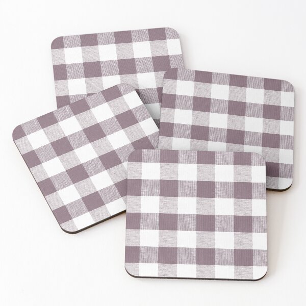 Item preview, Plum Wine gingham fabric pattern designed and sold by coverinlove.