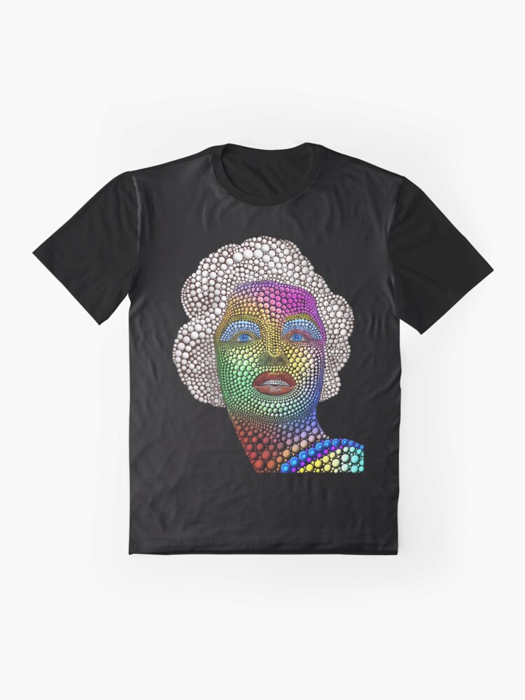 Thumbnail 4 of 5, Graphic T-Shirt, Marilyn Monroe Dot Art 1 designed and sold by Vk91art.