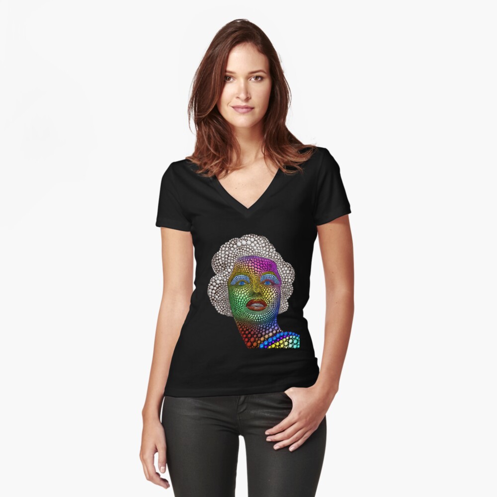 Item preview, Fitted V-Neck T-Shirt designed and sold by Vk91art.