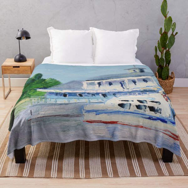 Item preview, Ship At The Pier Print designed and sold by NatalyMak.