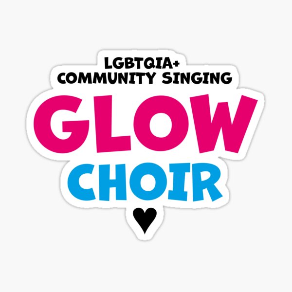 GLOW Logo Bold Words! Sticker
