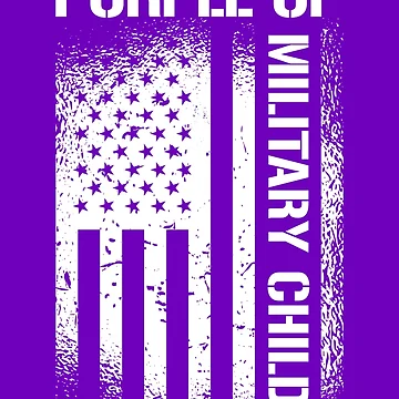 Imagen de la obra Purple Up Month Of Military Child On Back Purple Up Gear de DynamicDesign