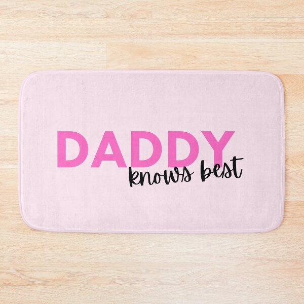 Artikelvorschau, Papa weiß es am besten, Rosa mit Schriftzug | DDLG Unterwürfig entworfen und verkauft von KinkShoppe.