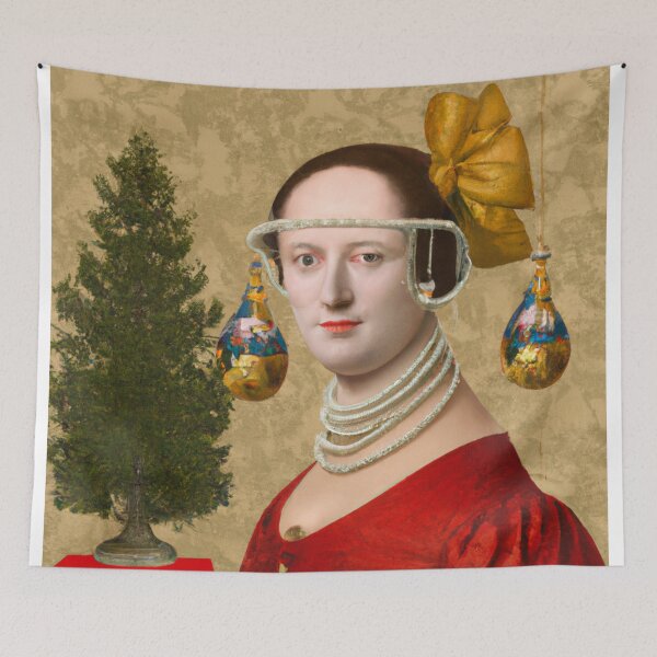 Item preview, Ai Art, Ai Print, Painting Altered Art, Fashion Portrait Painting, Ai Christmas, Art by Ai ,Gift designed and sold by RadRococo.