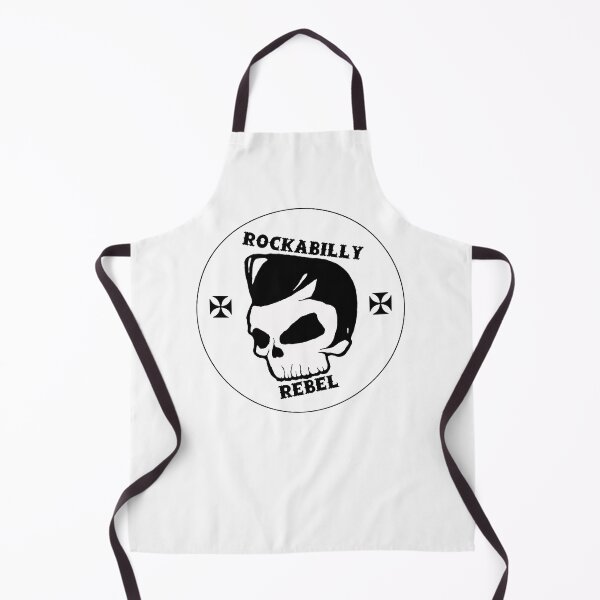 Item preview, rockabilly rebel (white skull) designed and sold by Potty Pagan.