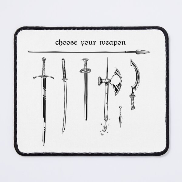 Item preview, Choose your weapon (black) designed and sold by faejala.